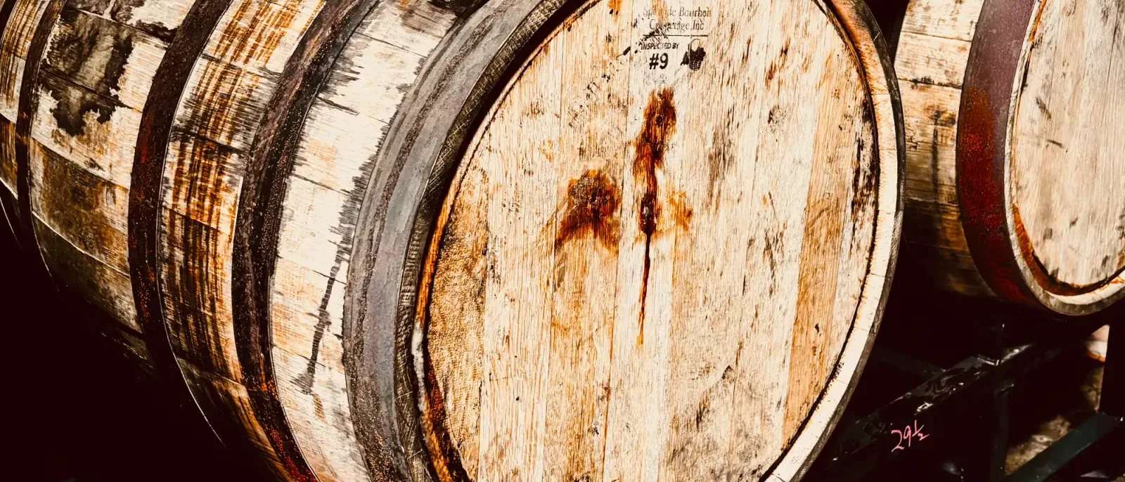 Whiskey barrel detail