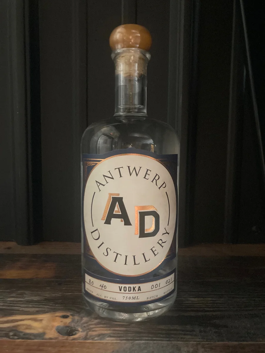 Antwerp Distillery Vodka, 80 Proof